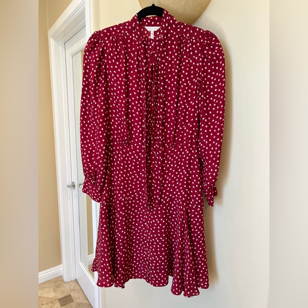 Rebecca Taylor midi dress with tie